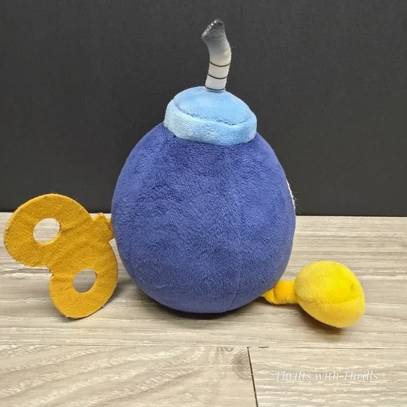 Super Mario Bros - Bomb Plush BOB-OMB Stuffed Toy - Nintendo 6" Plush - Picture 4 of 10